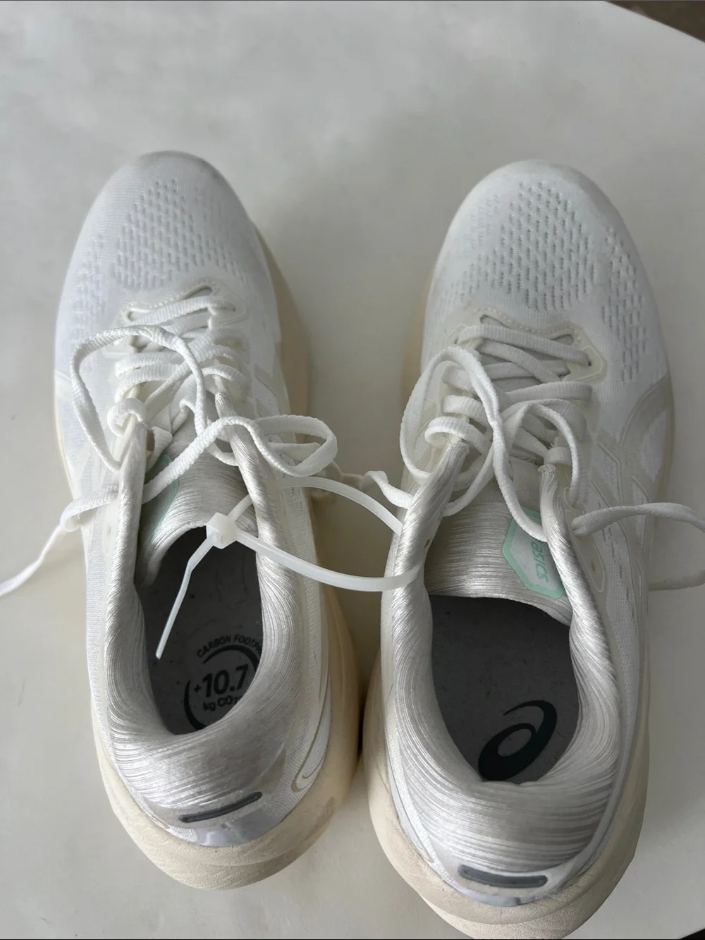 Asics Gel Kayano 30 White / White Running Shoes Men's 8.5